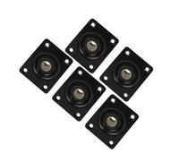 Presa Per Piastra Jack Con Uscita Quadrata Da 5 Pezzi Presa In Metallo Ammaccato Da 6,35 Mm Per Parti Di Chitarra Basso Chitarra Parte Accessorio (Color : Black)