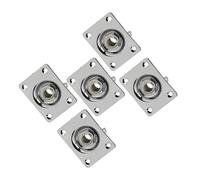 Presa Per Piastra Jack Con Uscita Quadrata Da 5 Pezzi Presa In Metallo Ammaccato Da 6,35 Mm Per Parti Di Chitarra Basso Chitarra Parte Accessorio (Color : Silver)