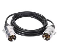 Ryme Automotive Presa per rimorchio a 7 Pin. Cavo per rimorchio 3,5 m TPU. Terminali Metallici. Spina per caravana/Trattore