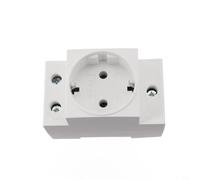 Presa per schuko DIN Rail 16A Nylon Ignifugo Presa per schuko(EU) | Nylon ignifugo, resistenza termica, durata elevata, sicurezza massima, design compatto