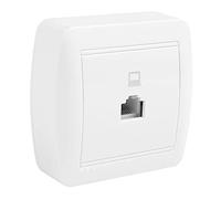 Presa per telefono RJ45 CAT 5E 74x72x28 mm. SUPERFICIE MURAL MUR88U. Ideale per installazioni che richiedono connessioni di rete veloci e affidabili, mantenendo un design compatto e funzionale.