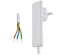 Presa Piatta 5mm Schuko Con 1,5m Cavo Collegamento Spina Angolare Evoline Plug