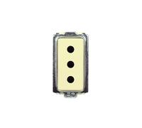 Presa piccola 10A, modulo bianco, Compatibile Con BTicino Magic, antenna, ethernet, TV, antenna, USB, schuko, Per Placche originali e compatibili