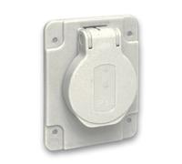 Presa PK, grigio, 2p+PE, 10/16A, 250V Mureva PKS62G