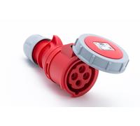 Presa portatile 32A 4P 400V rossa IP67 SHARK 2242-6