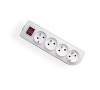 PRESA PORTATILE 4X Z/U ROTONDA 16A INTERRUTTORE GN-40W