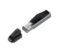 Presa portatile di tipo C su connettore RJ45 con tappo portachiavi, supporto Gigabit Ethernet, 1000 Mbit/s, funzione plug and play per un facile trasporto. Adattatore plug play tipo C Ethernet