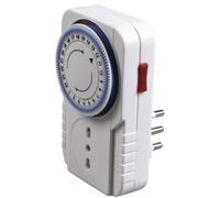 Presa programmabile Poly Pool PP1408 Timer Giornaliero, colore Bianco, per e lo