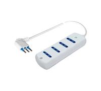 Presa quadrupla 10a + cavo 1,5 m Bianco