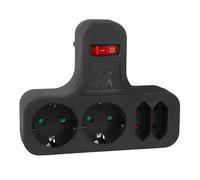 Presa quadrupla interruttore Maclean stabilizzazione MCE224 G/B