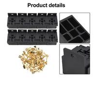 Presa Relè 30A 80AMP Supporto Connettore 10 Set per Elettronica Veicolare