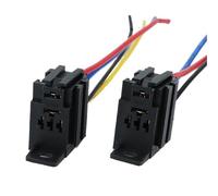 Presa relè Presa a 4 fili Presa a 5 fili con cablaggio completo di filo di rame da 14 cm(Five pin socket)