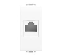 PRESA RETE RJ45 BIANCO VP42 COMPATIBILE VIMAR PLANA VP42-MB-ECO27215 ECOVA