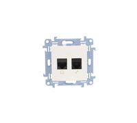 Presa RJ45 cat 6 + presa telefonica Simon 10 C6T.01/11