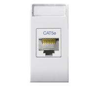 Presa RJ45 Cat5E UTP Bianco Lucido Domus S44 - AVE ICV-441027C5E