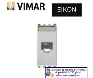 PRESA RJ45 CAT5e UTP NON SCHERMATA VIMAR EIKON NEXT 20339.11.N.