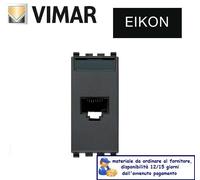 PRESA RJ45 CAT6 FTP SCHERMATA VIMAR EIKON GRIGIO 20339.14.