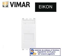 PRESA RJ45 CAT6 UTP CON PORTELLO VIMAR EIKON BIANCO 20337.6.B.