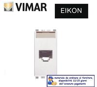 PRESA RJ45 CAT6A FTP SCHERMATA VIMAR EIKON BIANCO 20339.16.B.