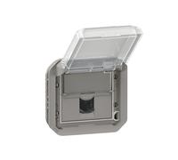 presa rj45 - categoria 6 - ftp - grigio - componibile - legrand plexo 069569l