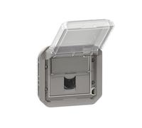 presa rj45 - categoria 6a - stp - grigio - componibile - legrand plexo 069559l