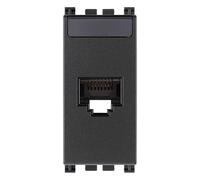 Presa RJ45 Con Connettore NetSafe Cat6 Serie Civile Vimar Arkè Grigio Cod. 19339
