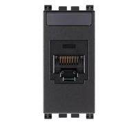 Presa RJ45 con connettore Panduit Cat5e UTP MINI-COM Serie Vimar Arkè 19340.1 - Colore: Grigio, CONFEZIONE: 1 pz.