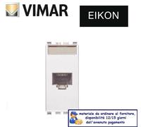 PRESA RJ45 CONNETTORE NETSAFE CAT5e UTP VIMAR EIKON BIANCO 20338.8.B.
