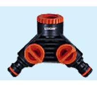 PRESA RUBINETTO A 2 vie CLABER filetto 3/4" e riduttore 3/4" - 1/2"