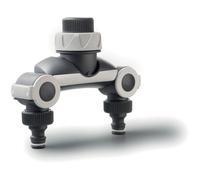 Presa rubinetto G.F. doppia uscita filetto 3/4" - Grigio Grigio
