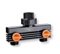 CLABER - BLOCK-SYSTEM PRESA A DUE VIE 3/4” M 91589