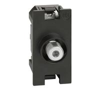 Presa Sat e TV Tipo F 1 Modulo Bticino K4202F Living Now Nero