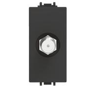 PRESA SAT FEMMINA DIRETTA NERO VP42 COMPATIBILE VIMAR PLANA VP42-MN-ECO27222 ECOVA