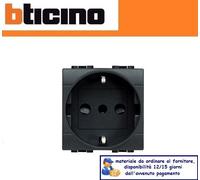PRESA SCHUKO 16A BTICINO LIVING INTERNATIONAL L4140 ANTRACITE