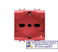 PRESA SCHUKO 16A ROSSO GEWISS CHORUS GW10214