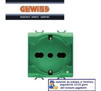 PRESA SCHUKO 16A VERDE GEWISS CHORUS GW10224