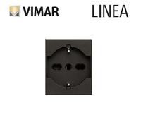 PRESA SCHUKO 16A VIMAR LINEA 30210.G NERO