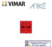 PRESA SCHUKO 19210.R VIMAR ARKE' ROSSO