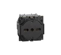 Presa Schuko 2p+t 16a 250 Vac Nera Living Now Flat