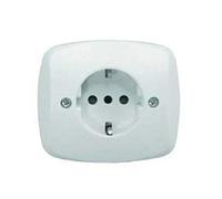 Presa schuko 2poli+terra abs per scatola tonda idonea per scatole tonde con diametro interno da mm 65