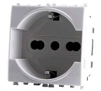 Presa schuko bianco serie T2 Tot Electric 614B