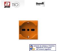 PRESA SCHUKO BIPASSO 10/16A AVE S44 ARANCIONE 442090/15TSA