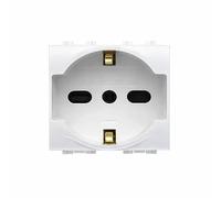 Presa Schuko Bipasso 10/16A + T Serie VENUS Compatibile BTicino Magic - Presa Elettrica da Incasso per Impianti Civili - LEMAG SRL