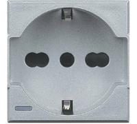 BTicino Axolute HC4140-16 Presa 2P+T Schuko Bipasso 10/16A Chiaro