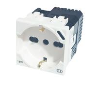 Presa Schuko Bticino LivingLight P40 con caricatore USB Tipo C 18W bianco N4140A16USB