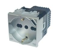 Presa Schuko Bticino LivingLight P40 con caricatore USB Tipo C 18W grigio tech NT4140A16USB