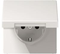 Presa Schuko con inserto Jung LS 990 design LS LS plus bianco alpino LS 520 KL WW (LS 520 KL WW)