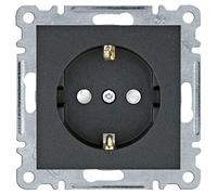 Presa schuko con protezione per bambini serie lumina (WL1063) colore nero