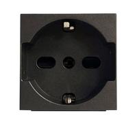 Presa Schuko e Bipasso Abb Zenit N2233 AN 2 Moduli Antracite Z1109AN