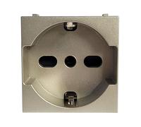 Presa Schuko e Bipasso Abb Zenit N2233 CV 2 Moduli Champagne Z1109CV